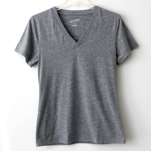 Universal Thread Heather Grey V-Neck Short-Sleeve T-Shirt Small - Picture 1 of 3